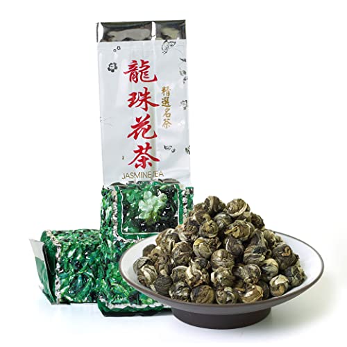 GOARTEA 1000g (35.2 Oz) Organic Supreme King grade Jasmine Dragon Pearl Ball Loose Leaf Chinese Green TEA Tee von GOARTEA