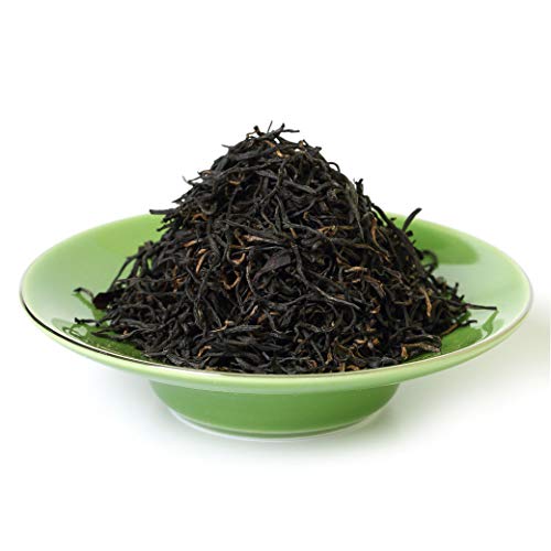 GOARTEA Schwarzer Tee 100g / 3.5oz Nonpareil Supreme Schwarztee Jinjunmei Black Tea - Eyebrow Chinese Black Tea Loose Leaf - Black Buds von GOARTEA