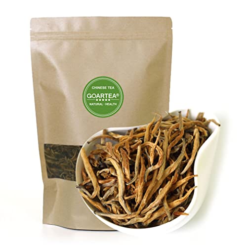 GOARTEA 100g (3.5 Oz) Nonpareil Supreme Organic Yunnan FengQing Golden Buds Dian Hong Dianhong Chinese Black Tea tee von GOARTEA