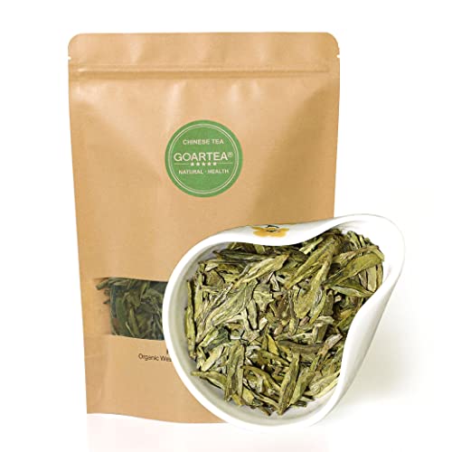 GOARTEA 100g (3.5 Oz) Top West Lake Xi Hu Xihu Dragon Well Long Jing Longjing Spring Leaf Chinese GREEN TEA Tee von GOARTEA