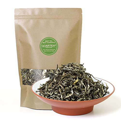 GOARTEA 100g (3.5 Oz) Supreme Organic FuJian Jasmine Silver Buds Loose Mo Li Yin Hao Chinese GREEN TEA Tee von GOARTEA