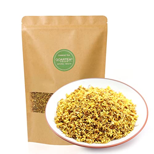 GOARTEA 100g (3.52 Oz) Organic Golden Sweet Osmanthus Fragrans Natural Dried Flower Flora Herbal Health Chinese Tea Tee von GOARTEA