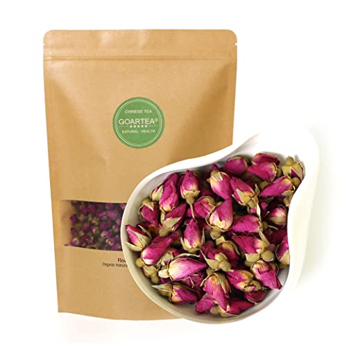 GOARTEA Rosentee 100g / 3.5oz Getrocknete Rosenknospen Red Rose Tea Gourmetia Rosenblüten Rose Buds Herbal Tee von GOARTEA