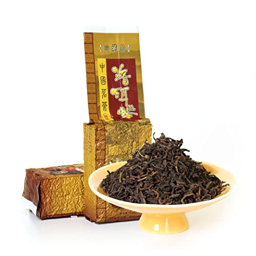 GOARTEA Puerh Tea - Ripe Pu erh Tee Loose Leaf 2Pcs 250g / 17.6oz 2005 Year Supreme Ancient Tree Gong Ting Pu-erh - Pu erh Tea Puer Tea Pu'er Tea - Yunnan Pu-erh Tee Chinese Tea von GOARTEA