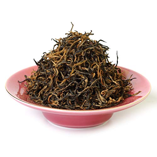 GOARTEA Schwarzer Tee Black Tea Bags 2Pcs 250g / Total 17.6oz Premium Grade Schwarztee Jinjunmei Eyebrow Chinese Black Tea Loose Leaf - Golden Buds von GOARTEA