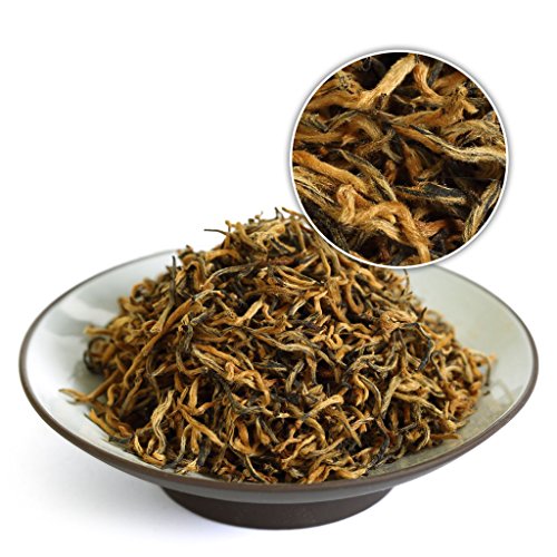 GOARTEA 500g (17.6 Oz) Supreme Organic Wuyi "Golden Buds" Jin Jun Mei JinJunMei Golden Eyebrow Chinese Black Tea tee von GOARTEA