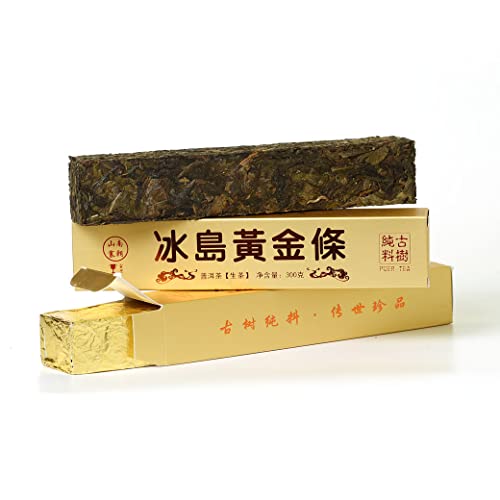 Puerh Tea - Raw Pu erh Tee Cake 300g / 10.58oz 2022 Year Supreme Bingdao Iceland Ancient Tree Pu'er Brick Pu erh Puer Pu'er Tea - Yunnan Tee Chinese Tea von GOARTEA