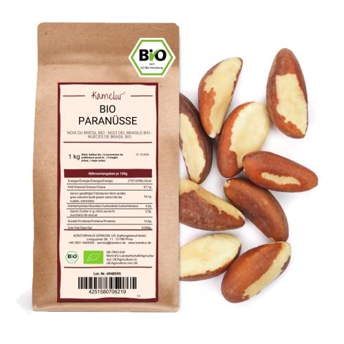 Kamelur Bio Paranüsse aus Wildsammlung - 1kg - von Hand geerntete Paranusskerne aus dem Bolivianischen Regenwald - Paranüsse 1kg ohne Zusätze Kamelur Bio Paranüsse aus Wildsammlung - 1kg - von Hand geerntete Paranusskerne aus dem Bolivianischen Regenwald - Paranüsse 1kg ohne Zusätze von Kamelur