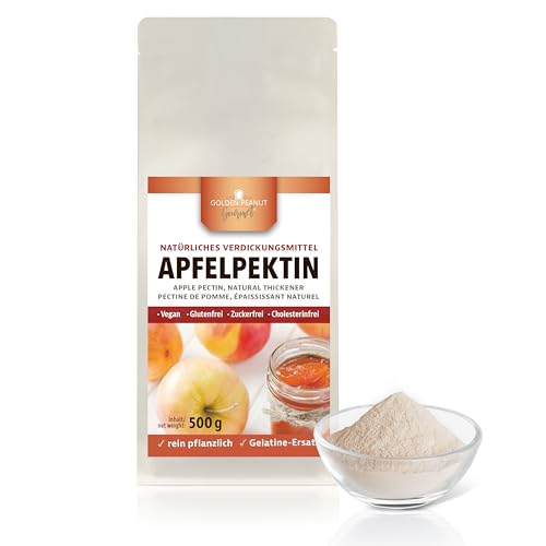 GOLDEN PEANUT Apfelpektin 500 g - Apfel Pektin, natürliches Geliermittel zusatzfrei, glutenfrei, Gelee und Marmeladen von GOLDEN PEANUT