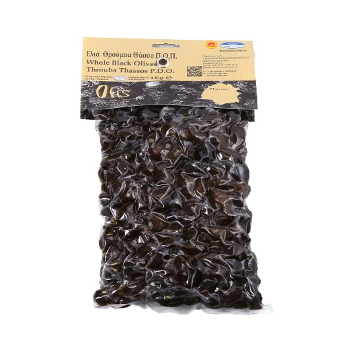 Schwarze Oliven THROUMBA – natürliche ROSINE aus Insel THASSOS - 1 kg netto Schwarze Oliven THROUMBA – natürliche ROSINE aus Insel THASSOS - 1 kg netto von GOLDEON
