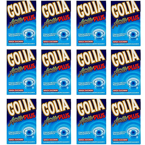 12x Perfetti Golia Activ Plus Süßigkeiten frisch Geschmack Bonbon Lollies 46g von GOLIA
