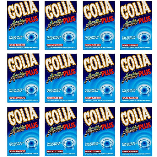 12x Perfetti Golia Activ Plus Süßigkeiten frisch Geschmack Bonbon Lollies 46g von GOLIA