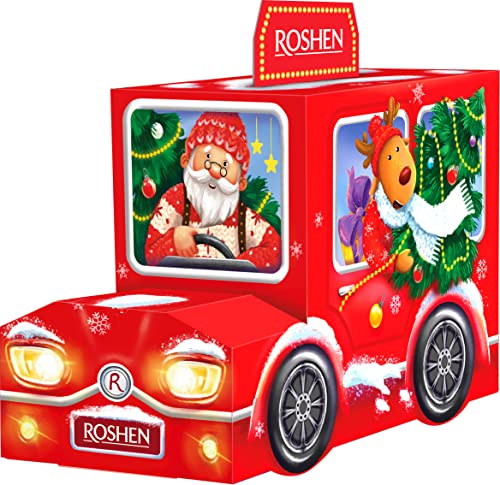 298 g Geschenkset "Das Weihnachtsmannauto" Roshen – 9 Stück von GOOD4YOU