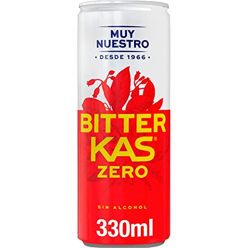 BITTER KAS Zero Bitteres Erfrischungsgetränk aus Pflanzenextrakten ohne Alkohol und ohne Zuckerdose 33 cl von GOOD4YOU