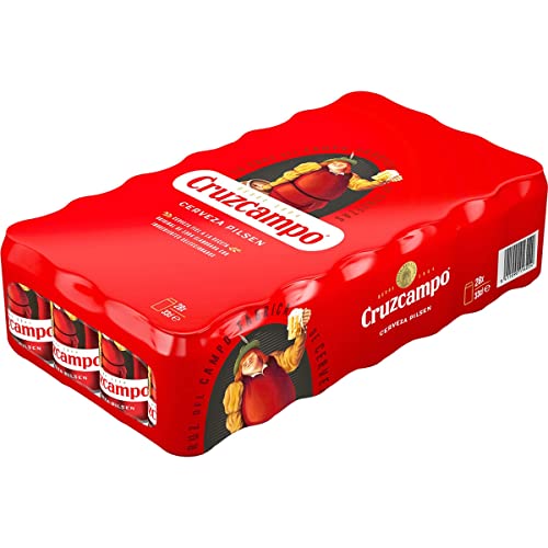 Bier Cruzcampo Pilsen 28x33cl (Pack 28 Dosen) von GOOD4YOU