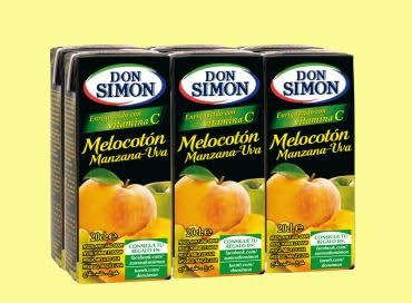 Mini Saft Don Simon Pfirsich, Apfel und Traube, 6 x 200 ml von GOOD4YOU