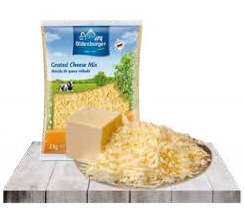 Mozzarella geriebener Käse, 2 kg, Packung mit 2 Stück von GOOD4YOU