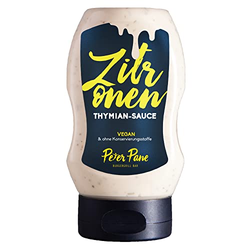 Peter Pane Grillsauce ZITRONE THYMIAN - 300ml - vegan - ohne Konservierungsstoffe Peter Pane Grillsauce ZITRONE THYMIAN - 300ml - vegan - ohne Konservierungsstoffe von GORANDO