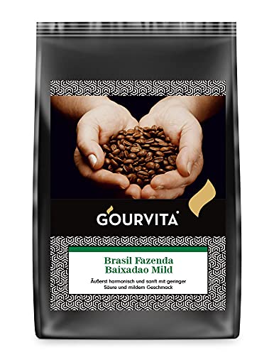 Kaffee BRAZIL FAZENDA Baixadao Mild von Gourvita, 500g Bohnen von GOURVITA