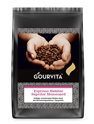 Kaffee ESPRESSO MALABAR Superior Monsooned von Gourvita, 500g Bohnen Kaffee ESPRESSO MALABAR Superior Monsooned von Gourvita, 500g Bohnen von GOURVITA