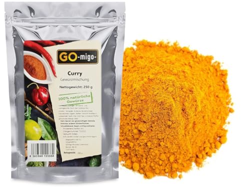 0,25kg Curry Indisch Pulver Mild Currypulver Aromatisch Top Qualität 250g von GOmigo