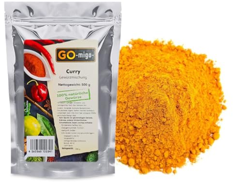 0,5kg Curry Indisch Pulver Mild Currypulver Aromatisch Top Qualität 500g von GOmigo