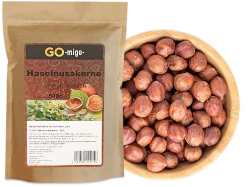 0,5kg Haselnüsse mit Haut ohne Schale geschält naturbelassen Qualität 500g 0,5kg Haselnüsse mit Haut ohne Schale geschält naturbelassen Qualität 500g von GOmigo