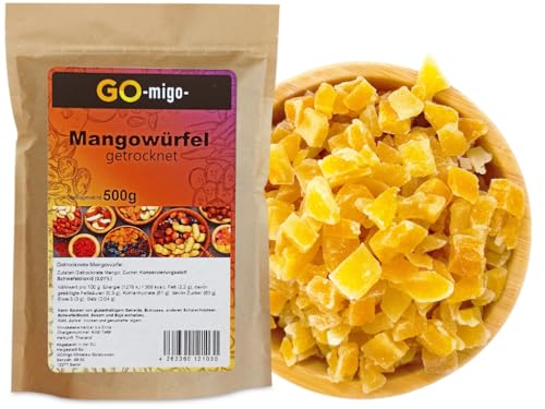 0,5kg Mango getrocknete Mangowürfel 500g - GOmigo 0,5kg Mango getrocknete Mangowürfel 500g - GOmigo von GOmigo
