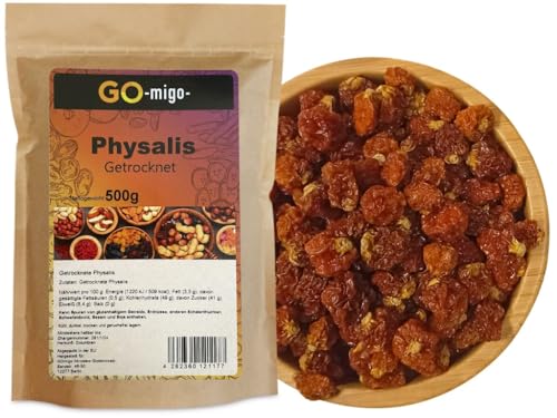 0,5kg Physalis Kapstachelbeeren getrocknet unbehandelt Andenbeeren 500g von GOmigo