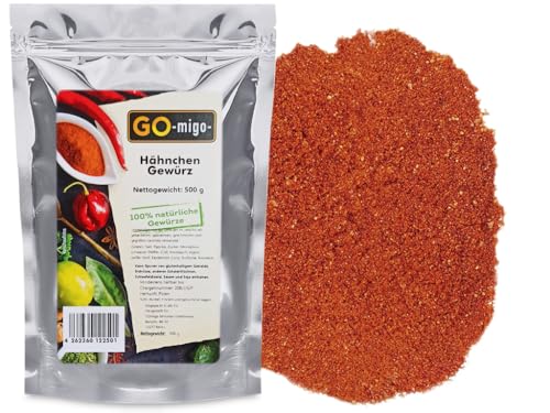 0,5kg Premium Hähnchen Salz Würzsalz Chicken Gewürzsalz Brathähnchen Würzmischung 500g von GOmigo