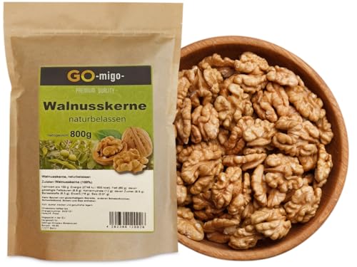 0,8 kg Walnüsse geschält Walnußkerne Walnuss naturbelassen Top & Frisch von GOmigo