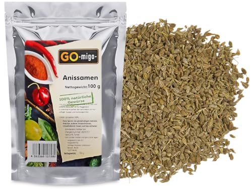100g Anis Samen ganz 0,1kg Top Premium Qualität von GOmigo