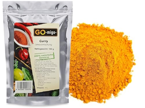 100g Curry Indisch Pulver Mild Currypulver Aromatisch Top Qualität 0,1kg von GOmigo