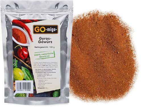 100g Gyros 0,1kg Gewürze Zubereitung - Qualität Premium von GOmigo