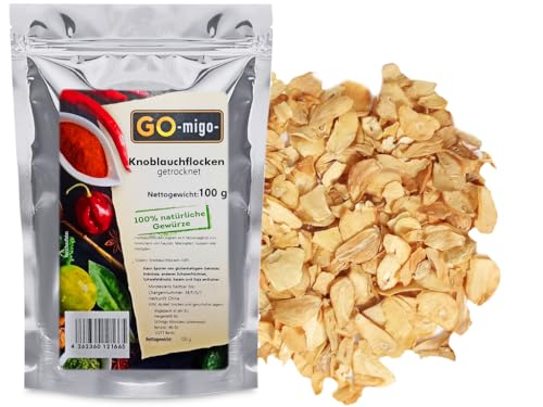 100g Knoblauchflocken getrocknet 0,1kg von GOmigo