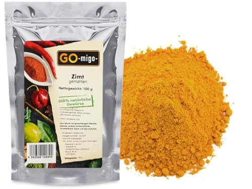 100g Zimt gemahlen Zimtpulver Cinnamon natürlich Top Qualität 0,1kg von GOmigo