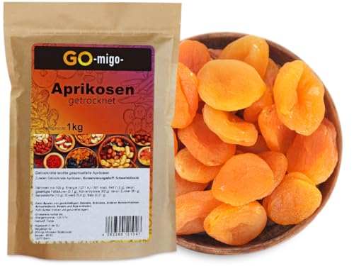 1kg Aprikosen getrocknet aus Türkei ungesüsst beste Qualität von GOmigo