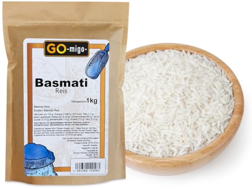 1kg Basmati Reis Premium Qualität 1000g GOmigo von GOmigo