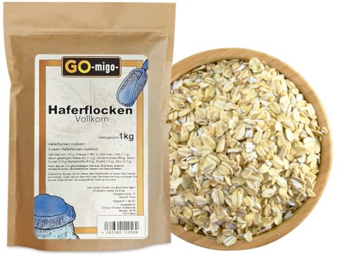 1kg Haferflocken Hafer Flocken Lebensmittelqualität Müsli GOmigo 1000g 1kg Haferflocken Hafer Flocken Lebensmittelqualität Müsli GOmigo 1000g von GOmigo