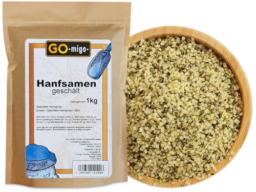 1kg Hanfsamen geschält Hanf Samen vegan nährstoffreich Premium Qualität 1kg Hanfsamen geschält Hanf Samen vegan nährstoffreich Premium Qualität von GOmigo