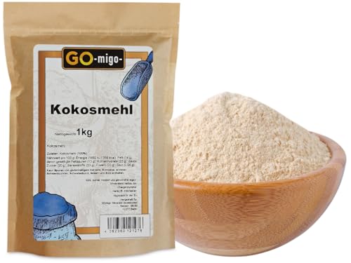 1kg Kokosmehl | Top Qualität | Cocos Mehl | Kokos 1000g von GOmigo