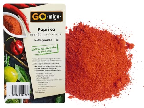 1kg Paprika edelsüß geräucherte gemahlen echte 100 Asta Top Qualität von GOmigo