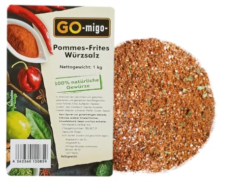 1kg Pommes-Frites Würzsalz GOmigo Premium TOP Qualität 1000g von GOmigo