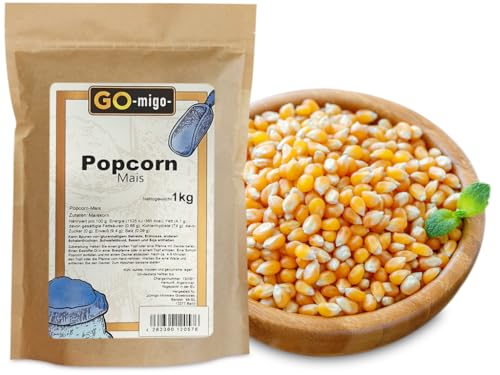 1kg Popcorn-Mais Kinopopcorn 1000g Beutel Maiskorn von GOmigo