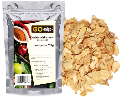 250g Knoblauchflocken getrocknet 0,25kg 250g Knoblauchflocken getrocknet 0,25kg von GOmigo