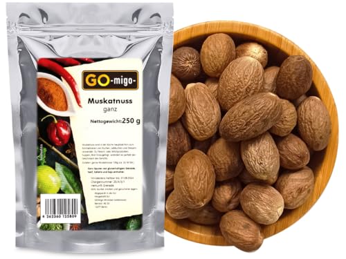 250g - Muskatnuss ganz Muskatnüsse 0,25kg von GOmigo