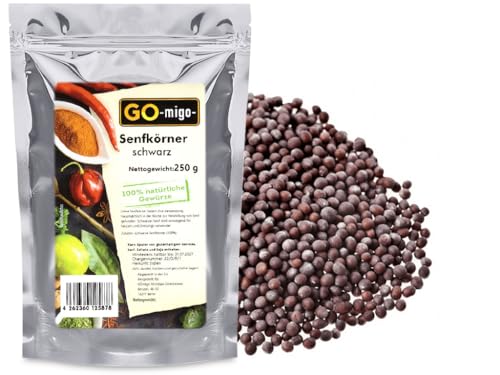 250g Senfkörner schwarz 0,25kg von GOmigo