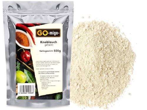 500g Knoblauch Pulver Fein Gemahlen Top Qualität von GOmigo