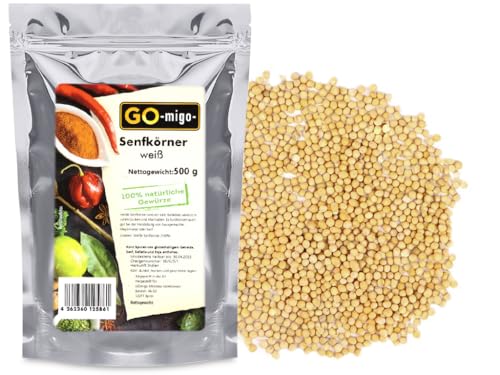 500g Senfkörner weiß 0,5kg von GOmigo