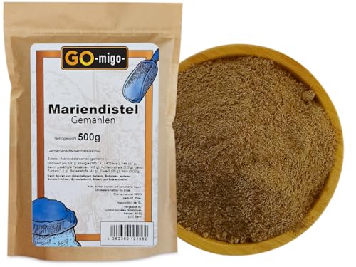 Gemahlene Mariendistelsamen 500g – GOmigo von GOmigo